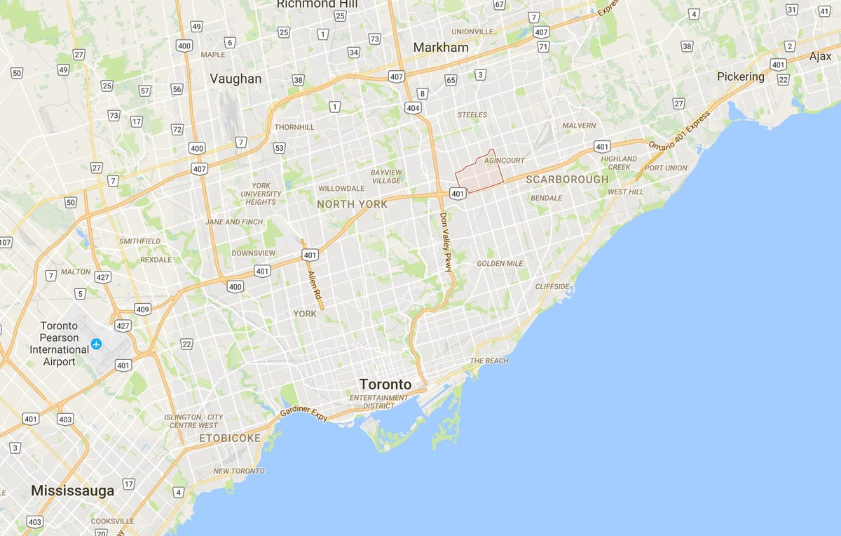 Ramani ya Tam O'Shanter – Sullivandistrict Toronto