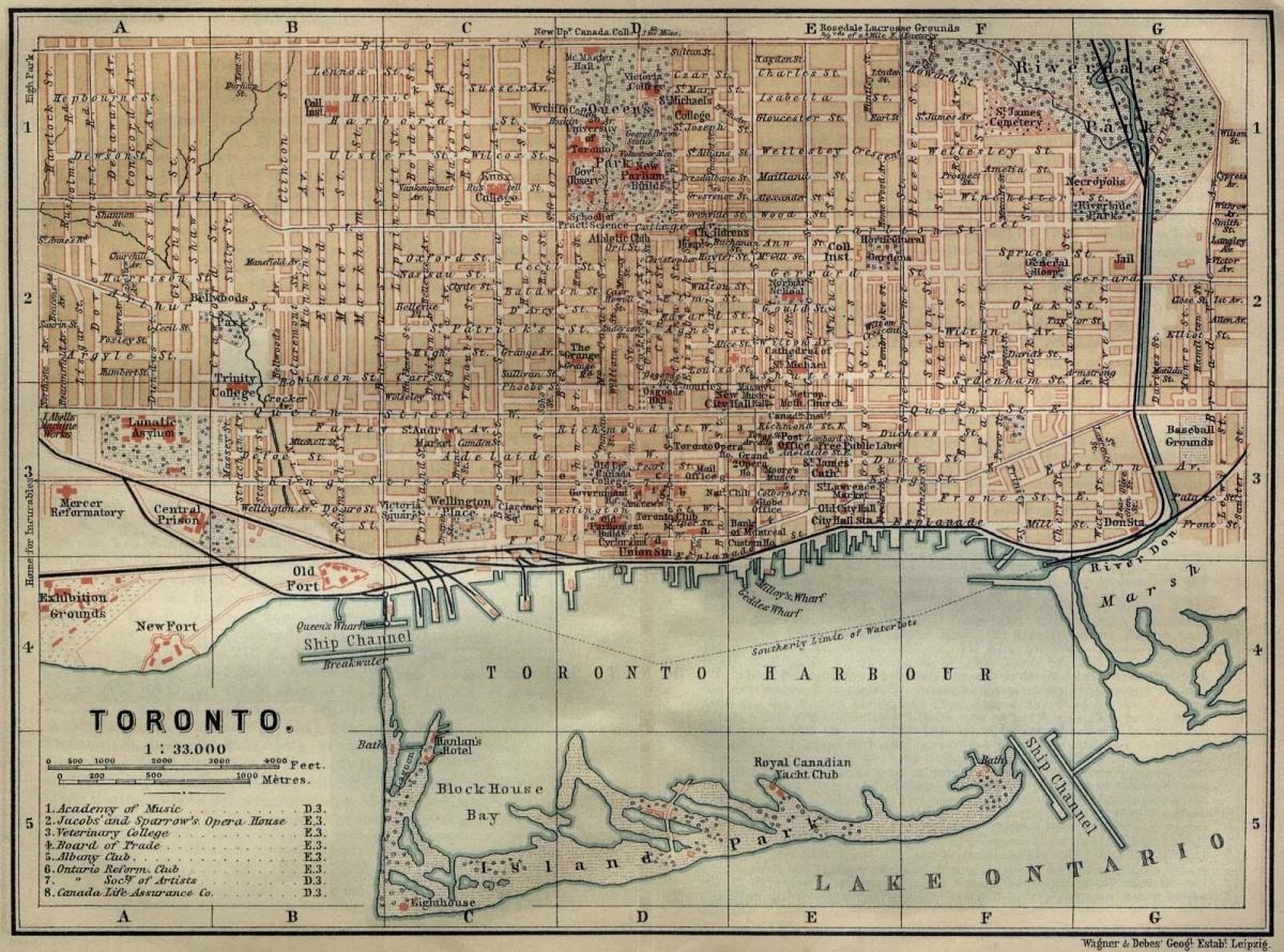 Ramani ya Toronto 1894