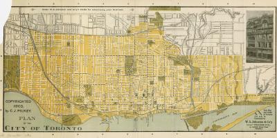 Ramani ya mji wa Toronto 1903