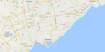 Ramani ya Scarborough Junctiondistrict Toronto