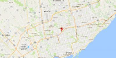 Ramani ya Silaha Urefu wilaya ya Toronto