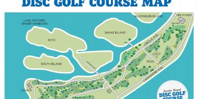 Ramani ya Toronto Islands golf kozi Toronto